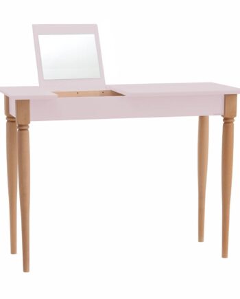 Mamo Sminkebord Med Spejl 105x35cm Pink