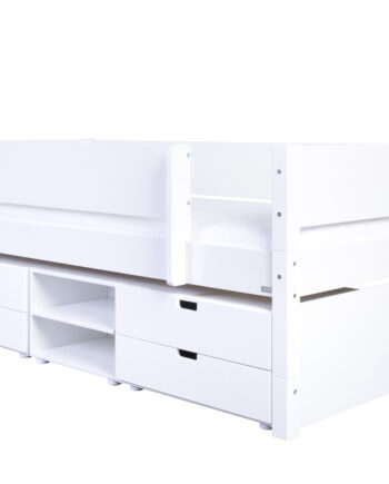Manis-hâ Ariel Enkeltseng Med Design Sengehest Og Opbevaring 200 Cmâ -  90x200
