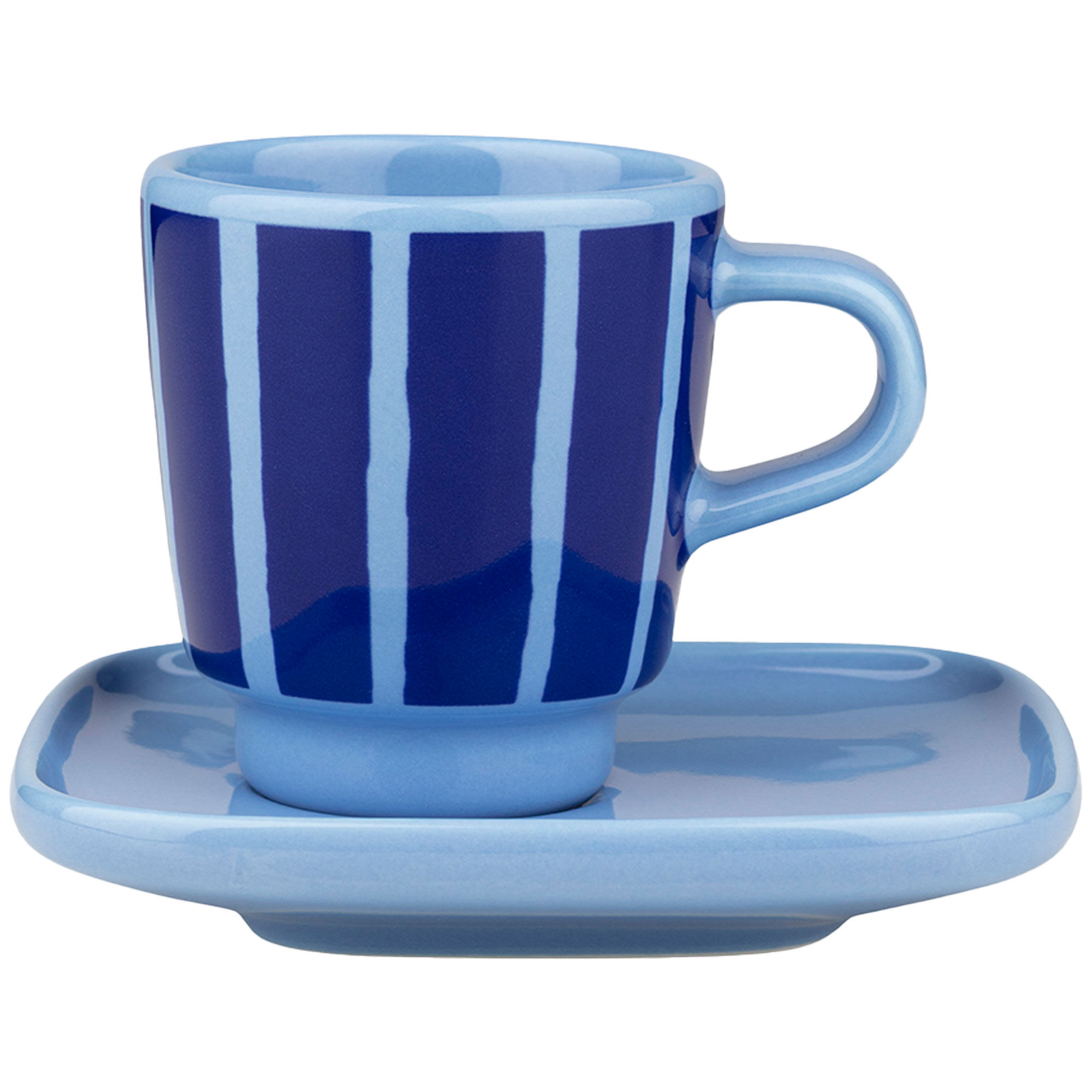 Marimekko Piccolo Espressokop Med Underkop Cl Lyseblå Blå