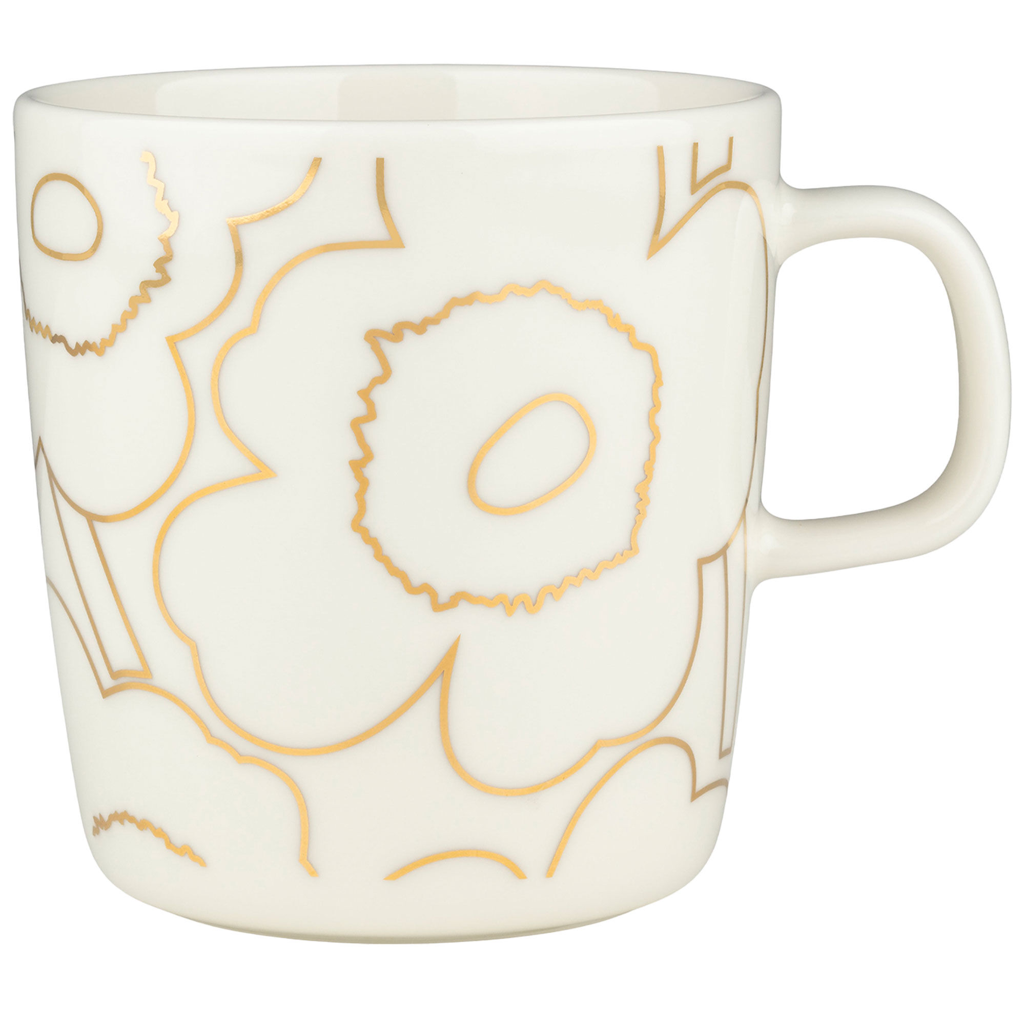 Marimekko Piirto Unikko Kop Dl Hvid Guld