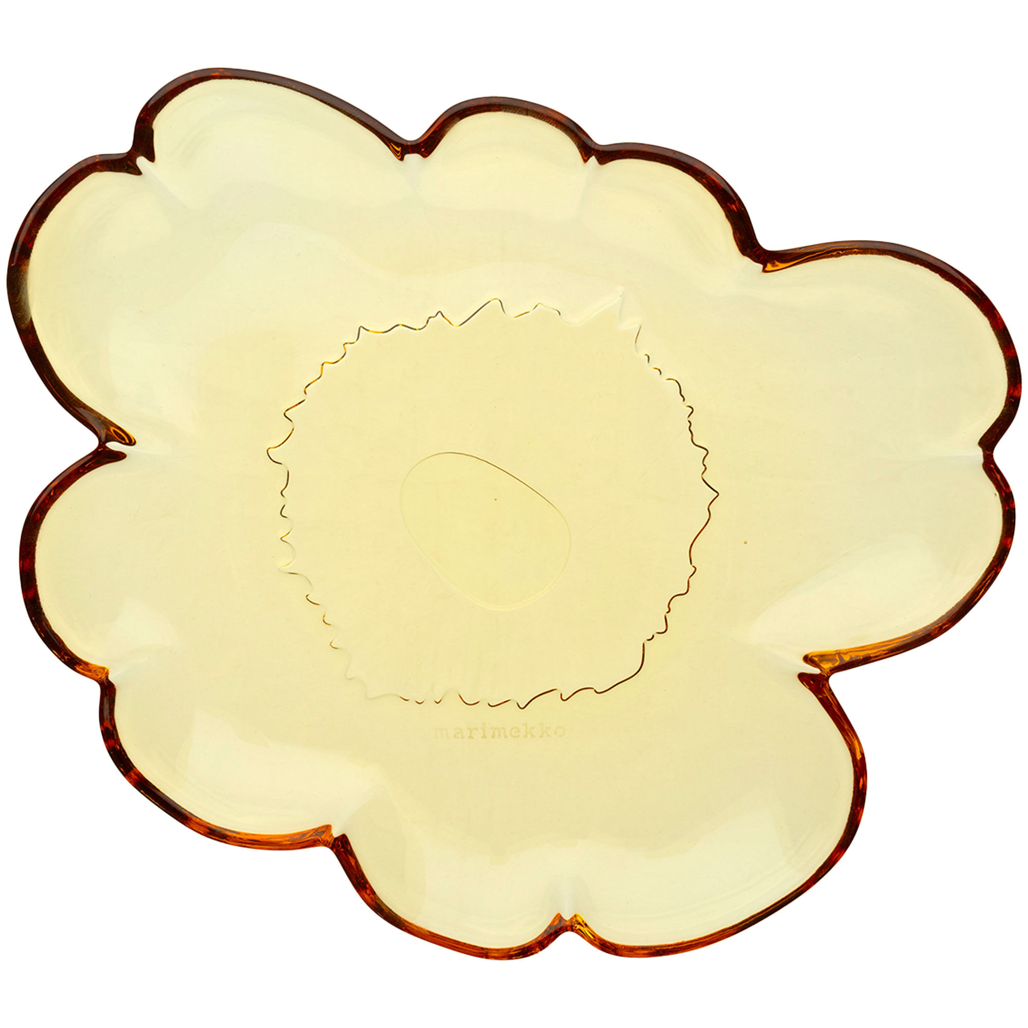 Marimekko Unikko Shape Glastallerken 20 Cm Rav