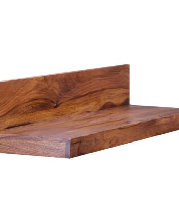 Massivt Træ Væghylde Mumbai 80 Cm Sheesham Wallboard Hylde Møbler
