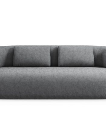 Micadoni Jenny Sofa    Sæder Antracitgrå Chenille Og Sort Plast