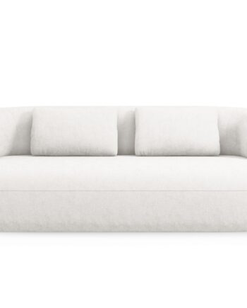 Micadoni Jenny Sofa    Sæder Beige Chenille Og Sort Plast
