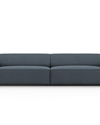 Micadoni Jodie Sofa    Sæder Blå Stof Og Sort Plast