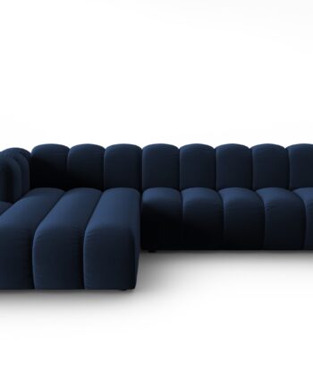 Micadoni Lupin Modular   Pers  Hjørnesofa  Venstre Kongeblå Fløjl Stof