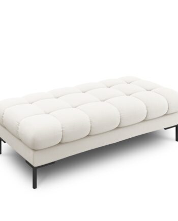Micadoni Mamaia Bænk    Sæder  Rektangulær Beige Stof Og Sort Metal  62x133x41