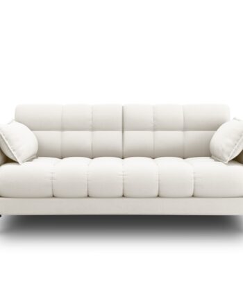 Micadoni Mamaia Sofa    Sæder Beige Stof Og Sort Metal