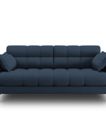 Micadoni Mamaia Sofa    Sæder Blå Stof Og Sort Metal