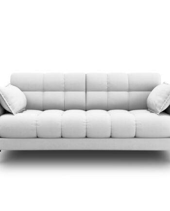 Micadoni Mamaia Sofa    Sæder Grå Stof Og Sort Metal