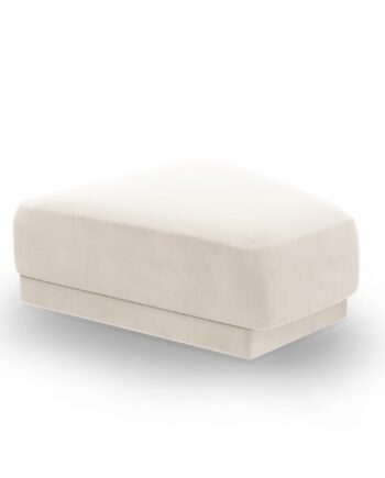 Micadoni Miley Modulær Puf Lys Beige Fløjl  83x78x40