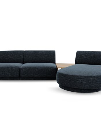 Micadoni Miley   Pers  Modulær Hjørnesofa  Højre     Sofabord Kongeblå Chenille