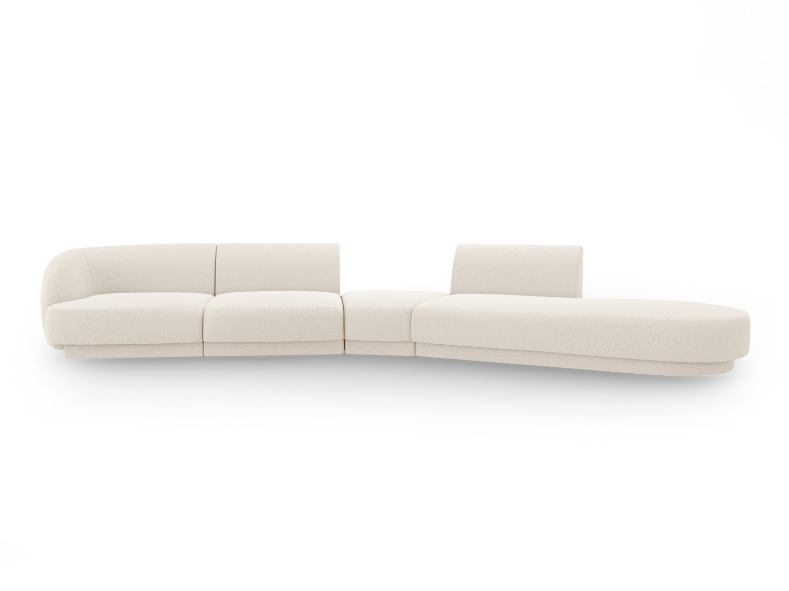 Micadoni Miley   Pers  Modulær Sofa  Højre Beige Bouclã