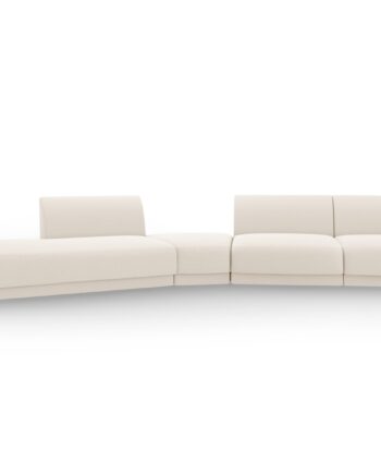 Micadoni Miley   Pers  Modulær Sofa  Venstre Beige Bouclé