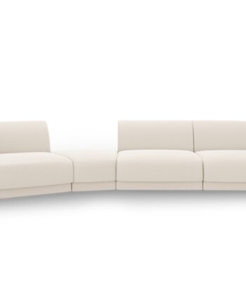 Micadoni Miley   Pers  Modulær Sofa  Venstre Beige Bouclé