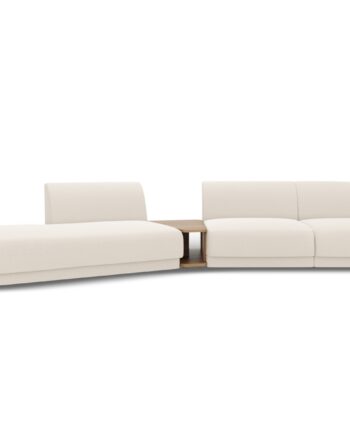 Micadoni Miley   Pers  Modulær Sofa  Venstre     Sofabord Beige Bouclé