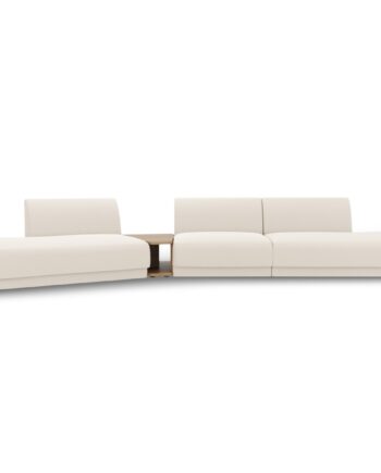 Micadoni Miley   Pers  Modulær Sofa  Venstre     Sofabord Beige Bouclé