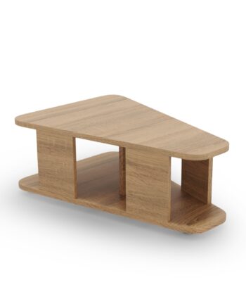 Micadoni  Miley Sofabord Til Modulsofa Lysebrun Træ  53x88x31
