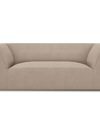 Micadoni Ruby Sofa    Sæder Beige Fløjl Og Sort Plast
