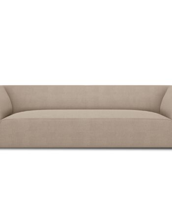 Micadoni Ruby Sofa    Sæder Beige Stof Og Sort Plast