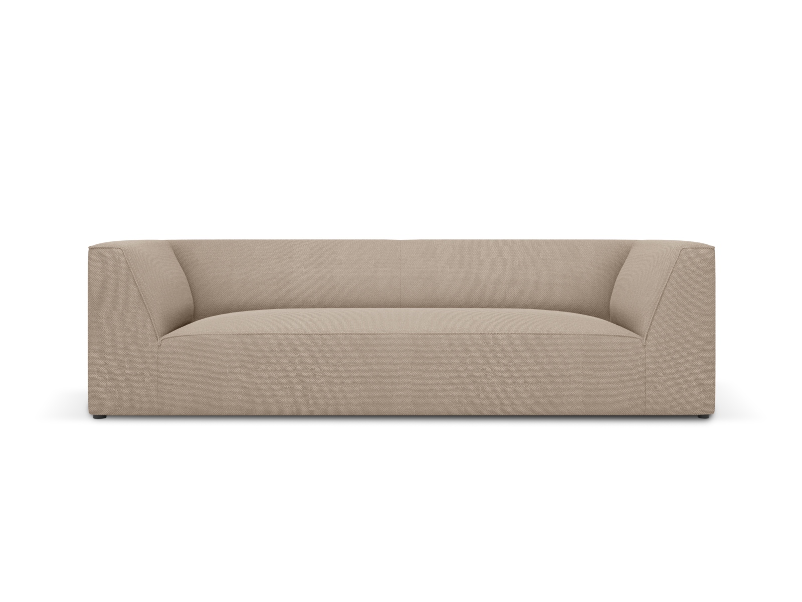 Micadoni Ruby Sofa    Sæder Beige Stof Og Sort Plast
