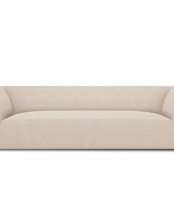 Micadoni Ruby Sofa    Sæder Beige Stof Og Sort Plast