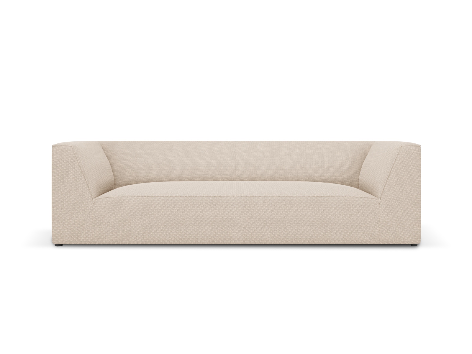 Micadoni Ruby Sofa    Sæder Beige Stof Og Sort Plast