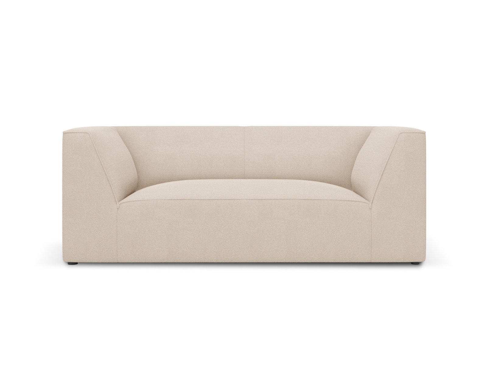 Micadoni Ruby Sofa    Sæder Beige Stof Og Sort Plast