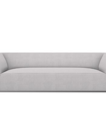 Micadoni Ruby Sofa    Sæder Grå Stof Og Sort Plast
