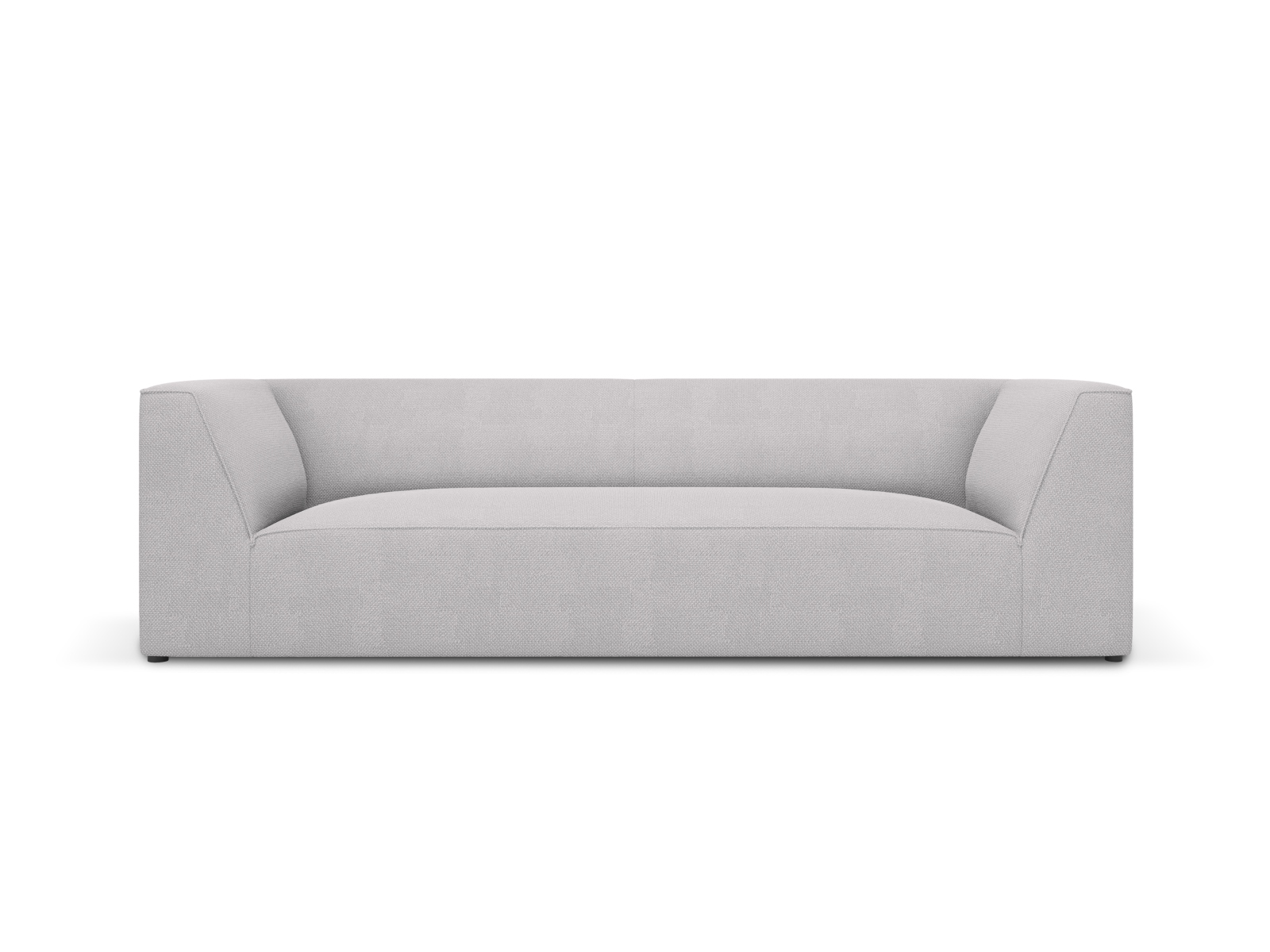 Micadoni Ruby Sofa    Sæder Grå Stof Og Sort Plast