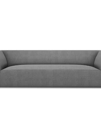 Micadoni Ruby Sofa    Sæder Grå Stof Og Sort Plast