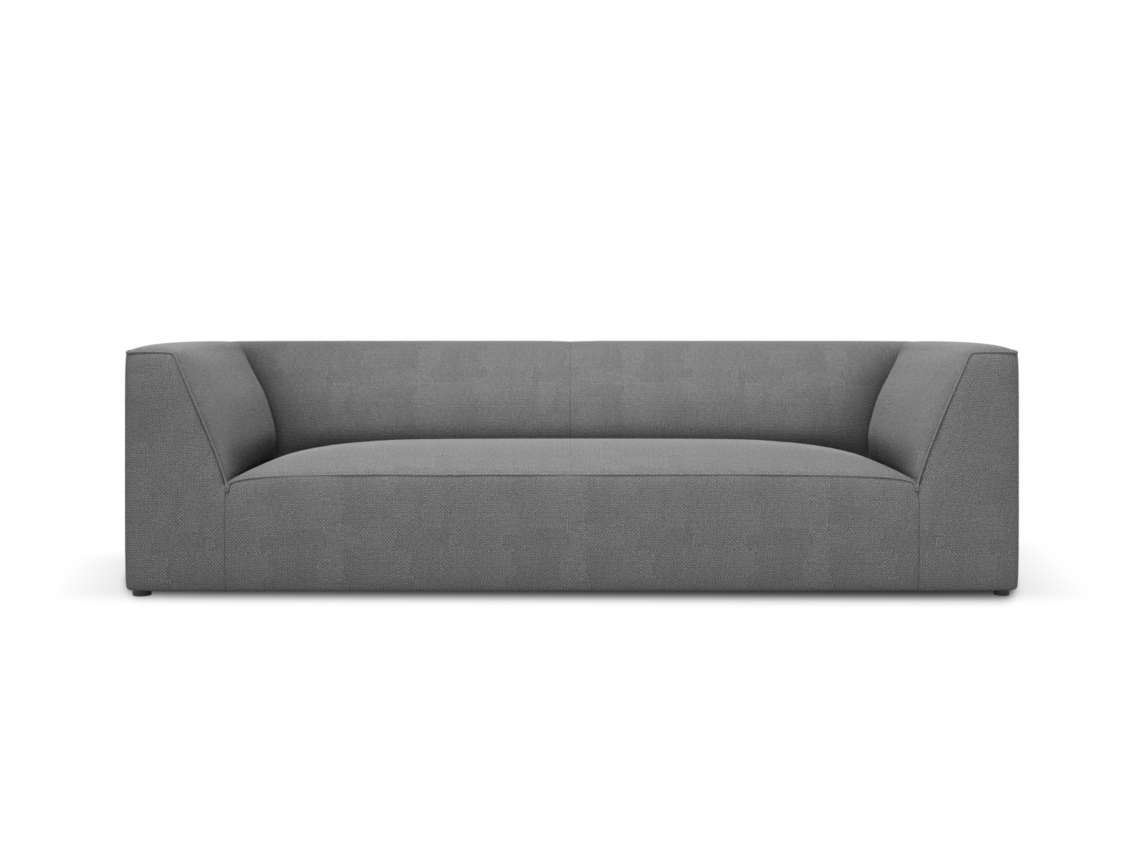 Micadoni Ruby Sofa    Sæder Grå Stof Og Sort Plast
