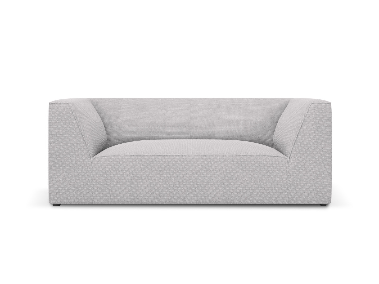 Micadoni Ruby Sofa    Sæder Grå Stof Og Sort Plast