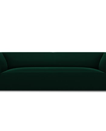 Micadoni Ruby Sofa    Sæder Grøn Fløjl Og Sort Plast