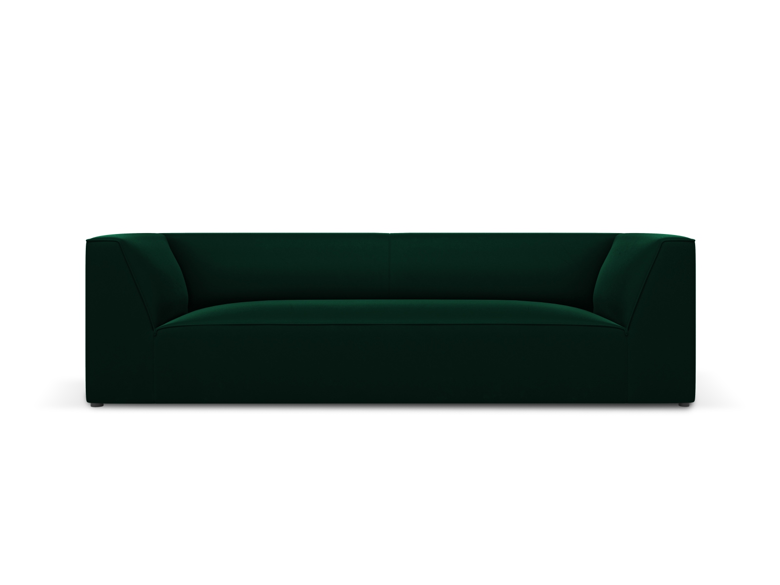 Micadoni Ruby Sofa    Sæder Grøn Fløjl Og Sort Plast