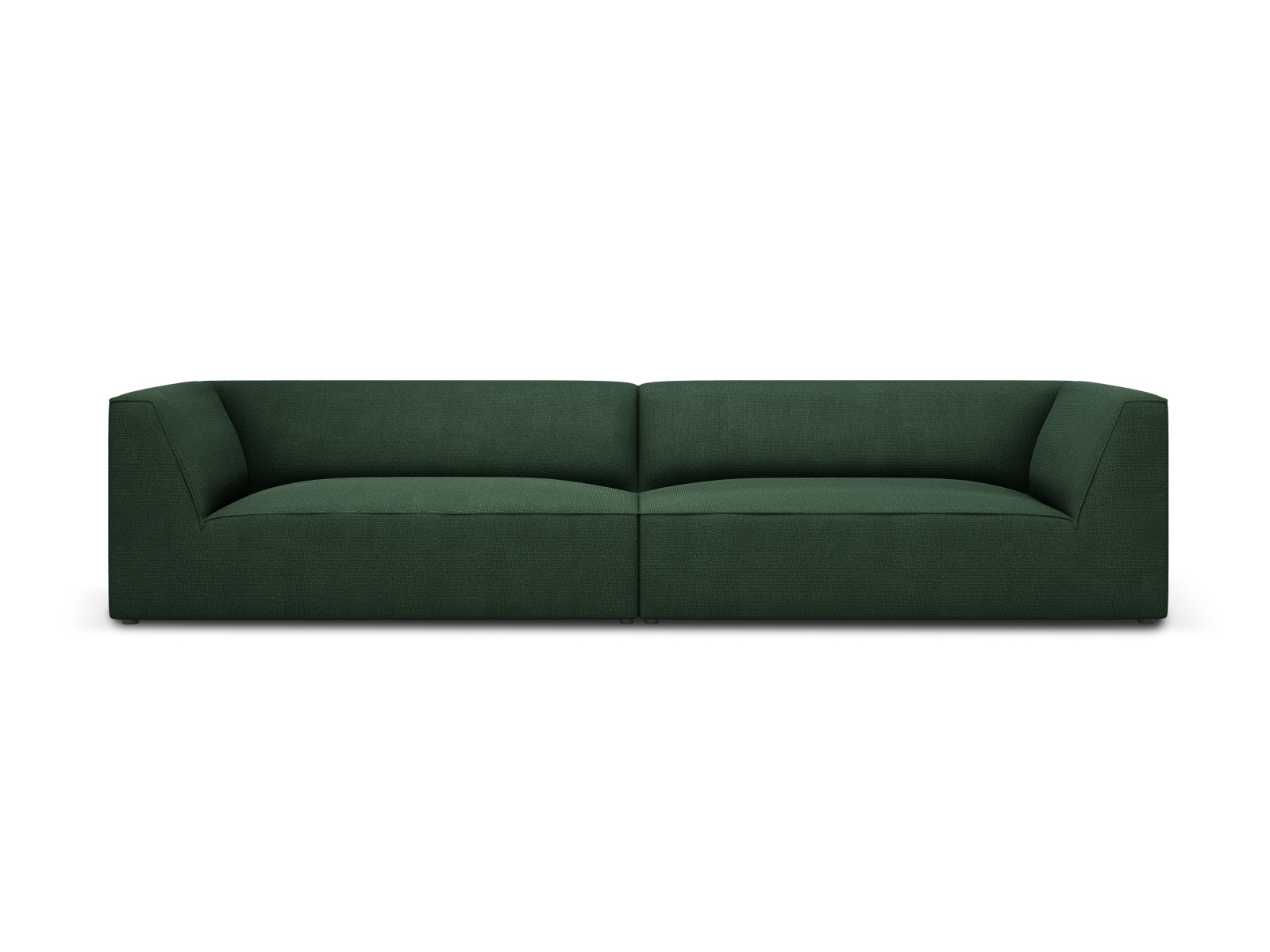Micadoni Ruby Sofa    Sæder Grøn Stof Og Sort Plast
