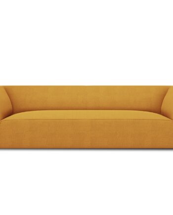 Micadoni Ruby Sofa    Sæder Gul Stof Og Sort Plast