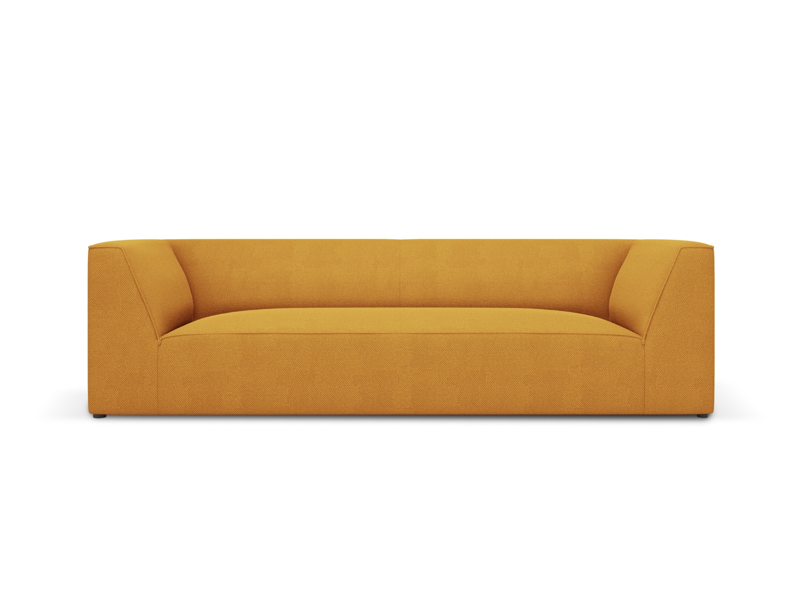 Micadoni Ruby Sofa    Sæder Gul Stof Og Sort Plast