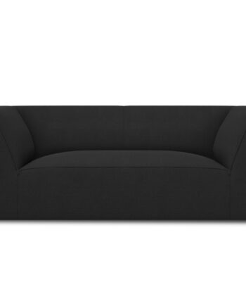 Micadoni Ruby Sofa    Sæder Sort Stof Og Sort Plast