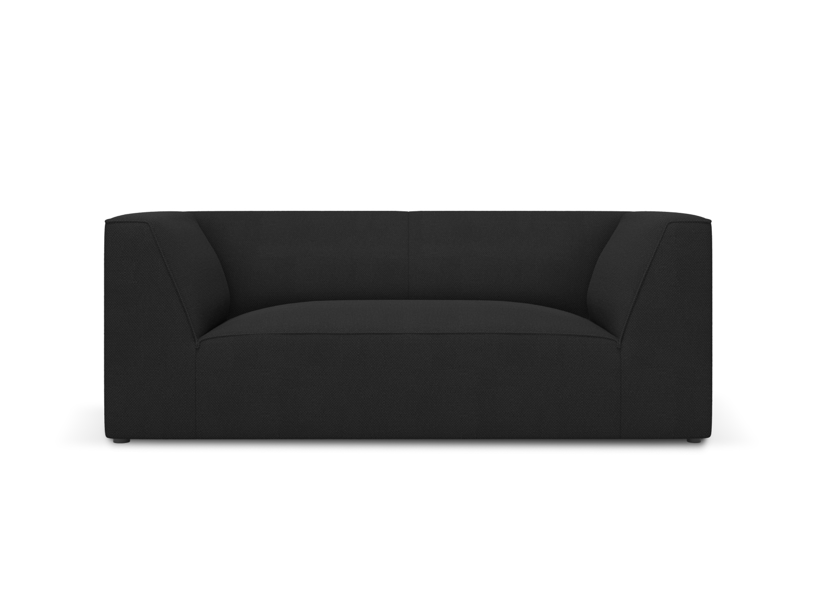Micadoni Ruby Sofa    Sæder Sort Stof Og Sort Plast