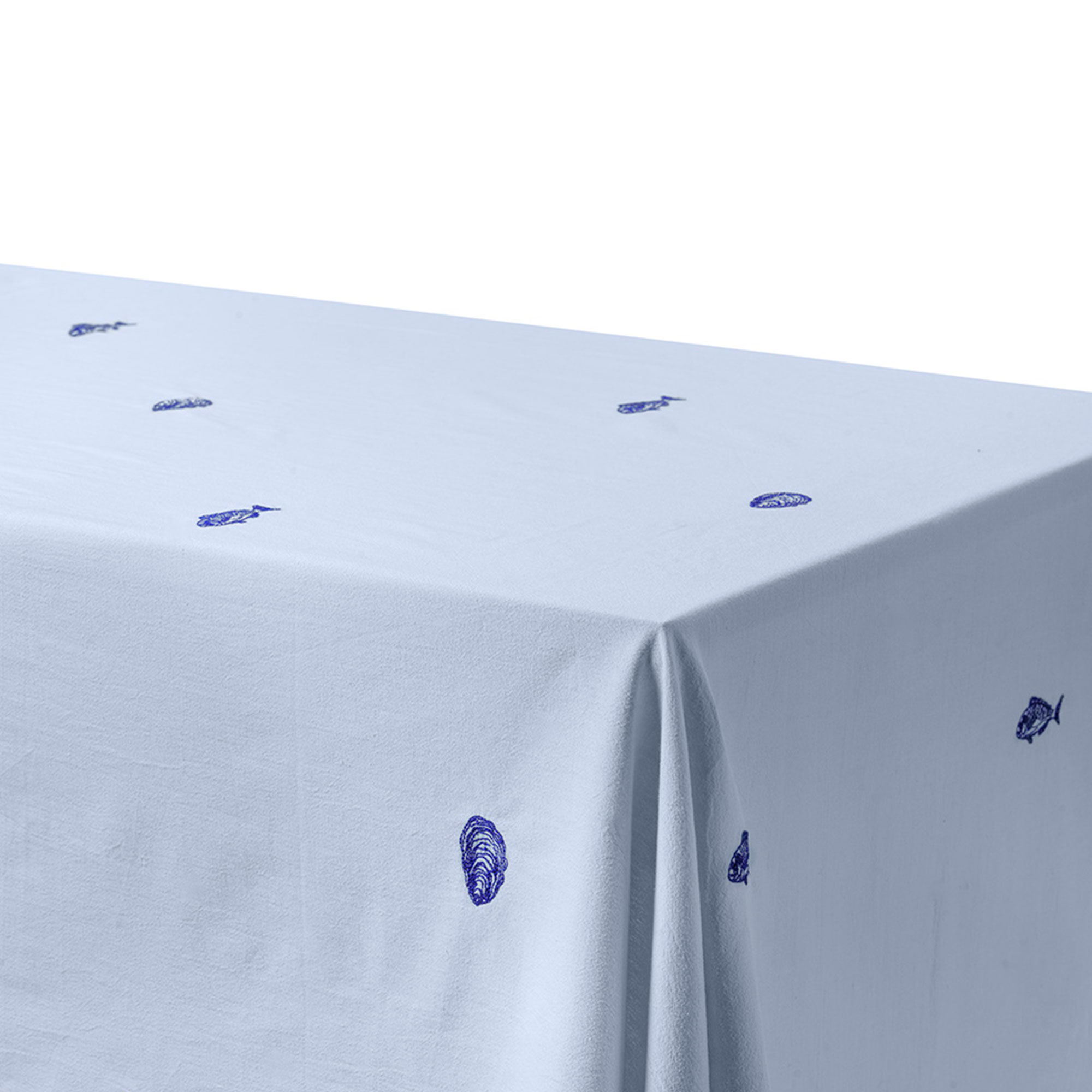 Midnatt Josefin La Mer Dug 330x145 Cm  Blå