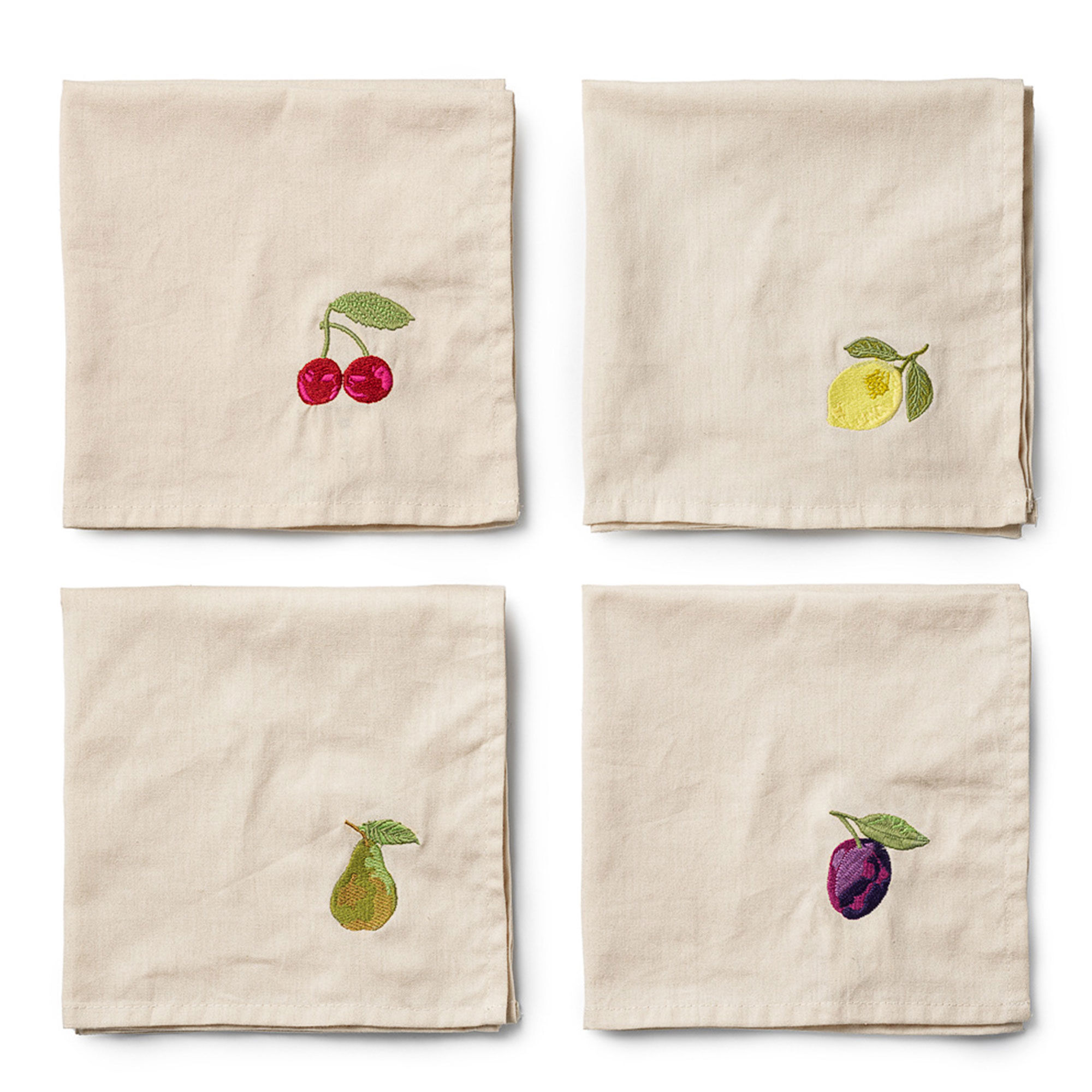 Midnatt Midnats Tutti Frutti Servietter 40x40 Cm  Beige    Stk
