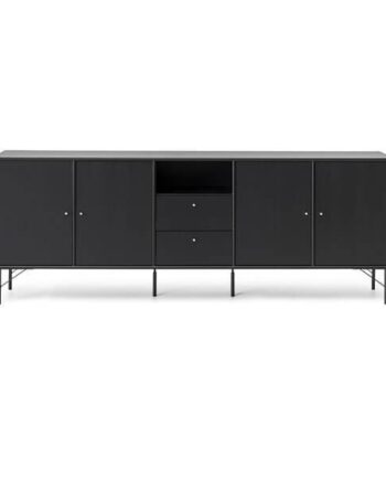 Mistral Skænk På Ben Med   Låger Og   Skuffer Sortbejdset  : Erling Christensen Møbler