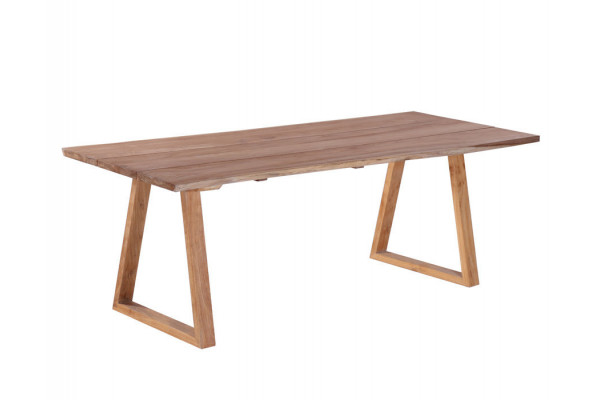 Mona Plankebord 100x240 Cm   Bordben   Teak Trapez