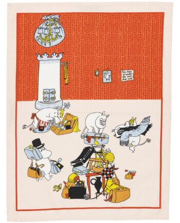 Moomin Arabia Arabia Mumin Klar Til Ferie Viskestykke 50   70 Cm