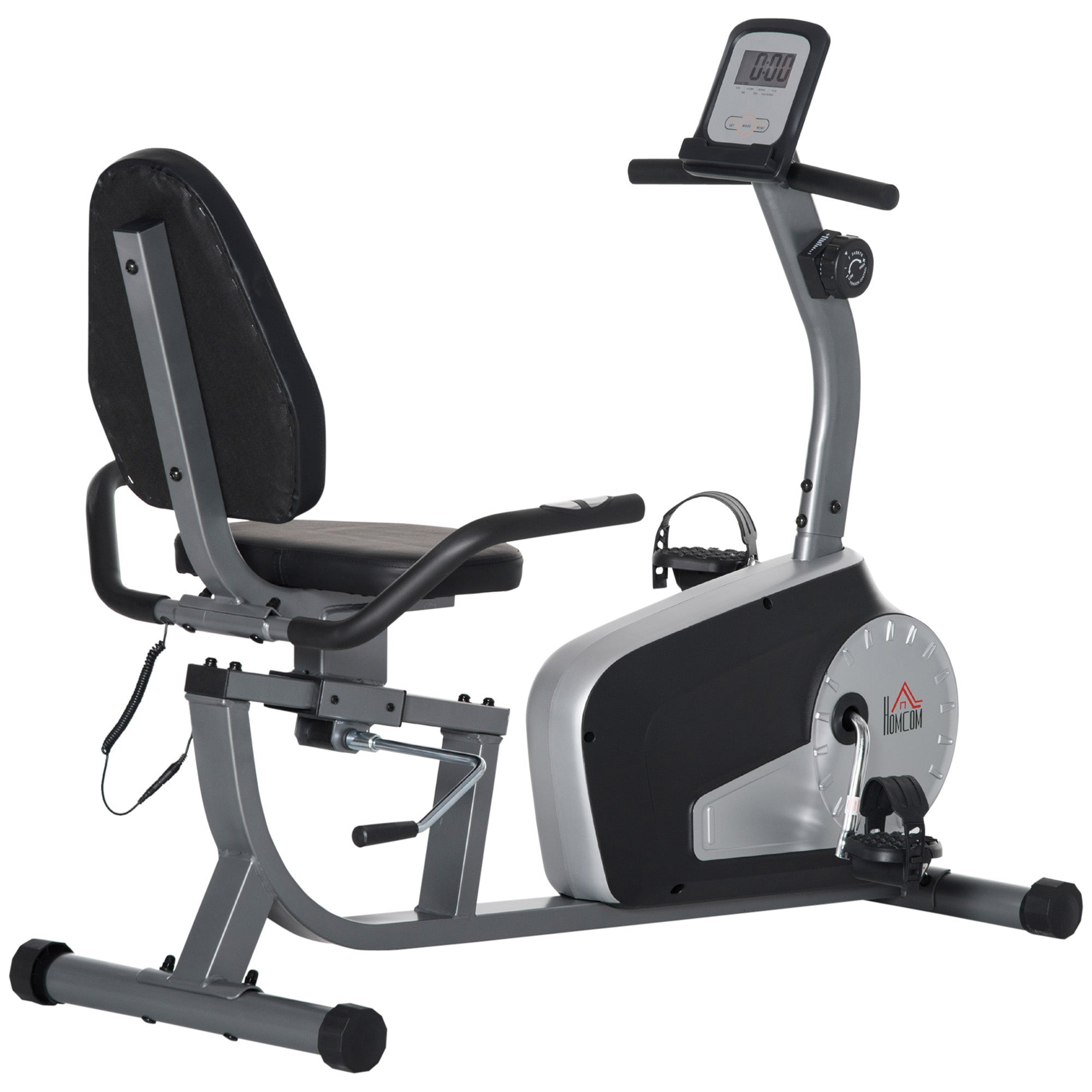 Motionscykel Med Modstandsniveauer 122-137 62 103 Cm Stål Grå Sort Sølv