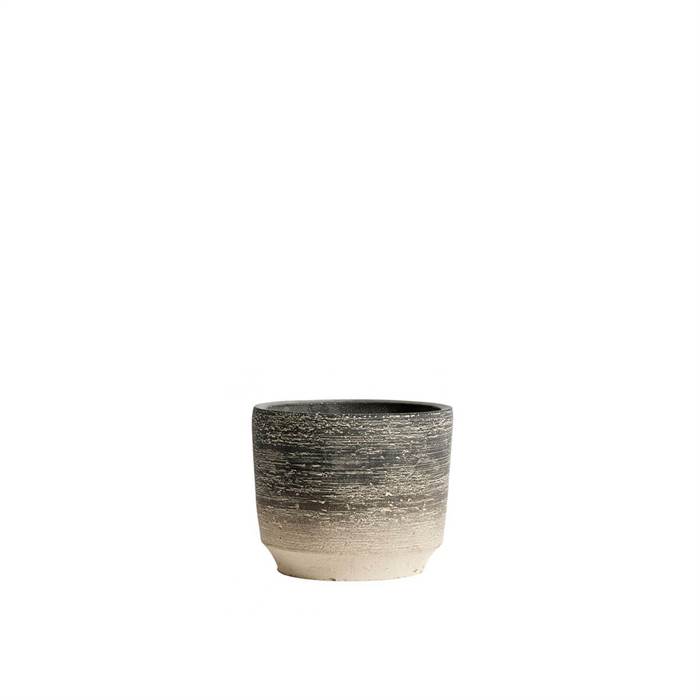 Muubs Kanji Krukke 12   Cm  Black Grey  : Erling Christensen Møbler