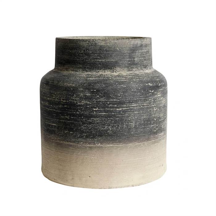 Muubs Kanji Krukke 50 Cm  Black Grey  : Erling Christensen Møbler
