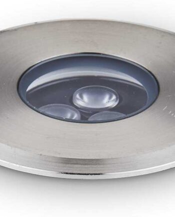 Nedgravningsspot Ideal Lux Floor Led Ip67 ø9 Cm Stål Sort