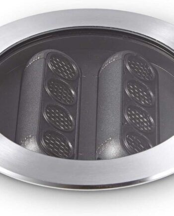 Nedgravningsspot Ideal Lux Taurus Led 13 5w Ip67 Stål Sort ø17 Cm 1300 Lm 3000k